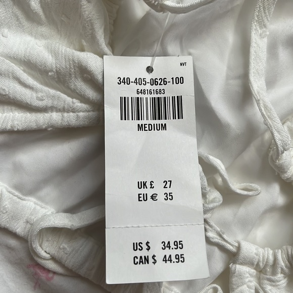 White puffy crop top - Picture 5 of 5